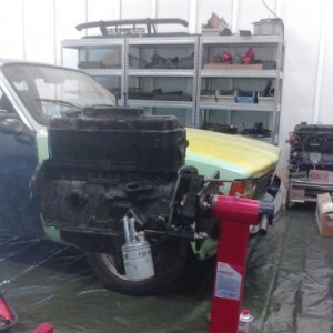 neues triebwerk in arbeit