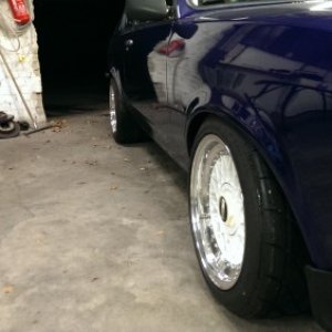 kadett mit neuen felgen
