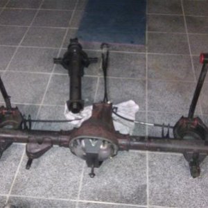 Achse ausgebaut