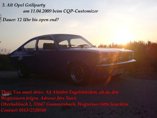 Alt Opel Grillparty am 11.04.