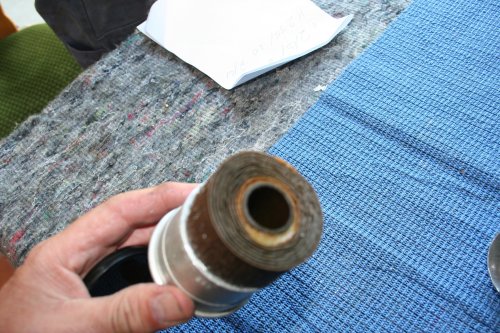 aufgeschnittener Benzinfilter