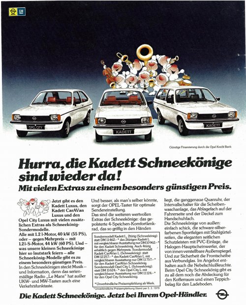 Zeitungsanzeige Schneekoenig